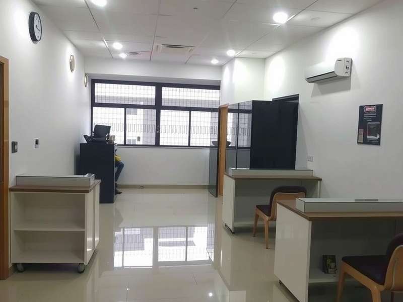 Engineer inspecting metal sample in laboratory