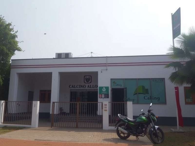 Molten steel in a foundry